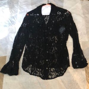 NWOT Express size L mesh top